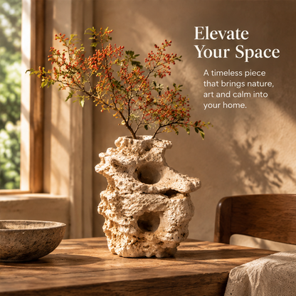 Elevate Your Space — timeless piece that brings nature, art and calm into your home, dining table lifestyle scene